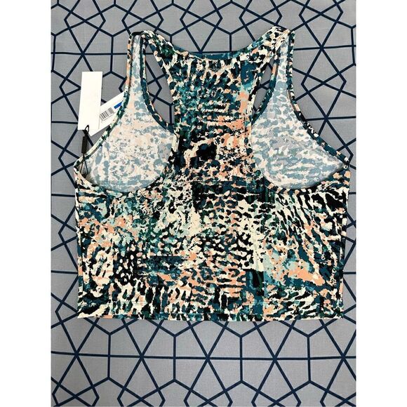 Calvin Klein Women’s Performance Printed Racerback Cropped Tank Top Size XL - Picture 5 of 12
